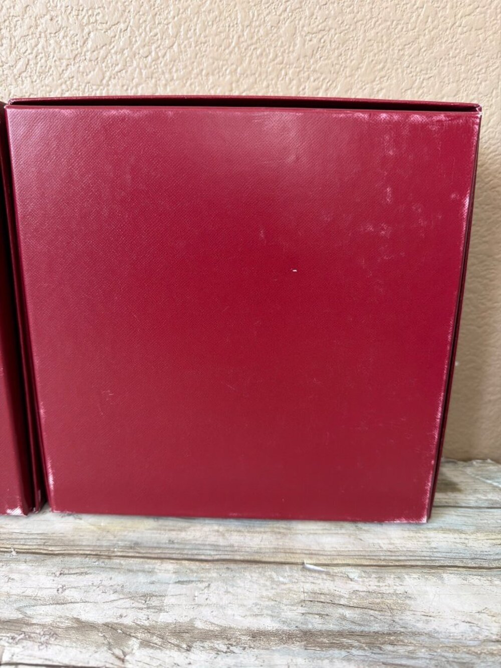 Set of 3 Cartier Red Presentation Jewelry Boxes Gold Logo - Empty - Picture 10 of 16
